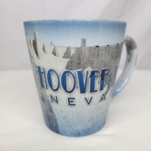 Hoover Dam Nevada Collage Blue Coffee Mug